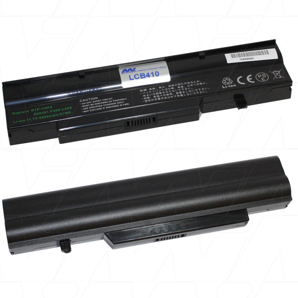 11.1V 51Wh / 4600mAh LiIon Laptop battery suit. for Fujitsu, Optima