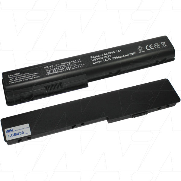 14.4V 75Wh - 5200mAh LiIon Laptop battery suit. for HP