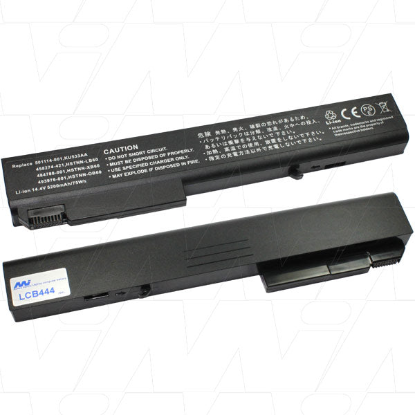 14.4V 75Wh - 5200mAh LiIon Laptop battery suit. for HP