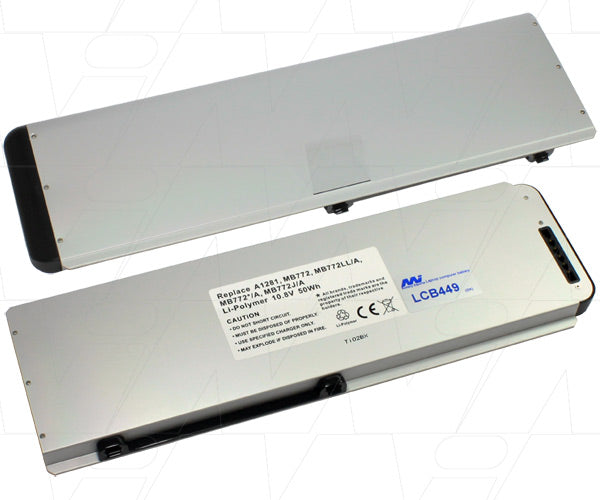 10.8V 50Wh - 4600mAh LiPo Laptop battery suit. for Apple Macintosh