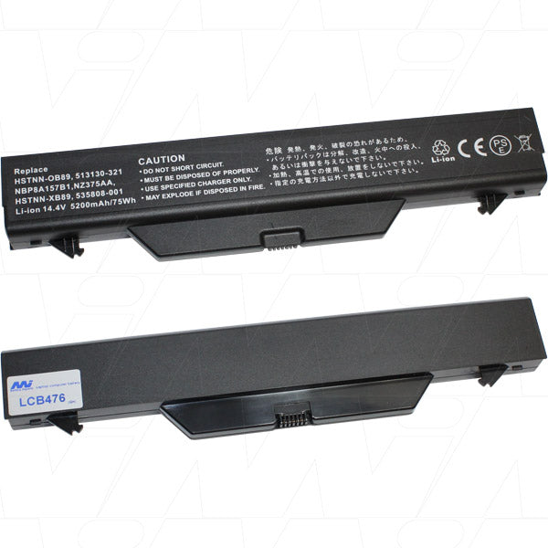 14.4V 75Wh - 5200mAh LiIon Laptop battery suit. for HP