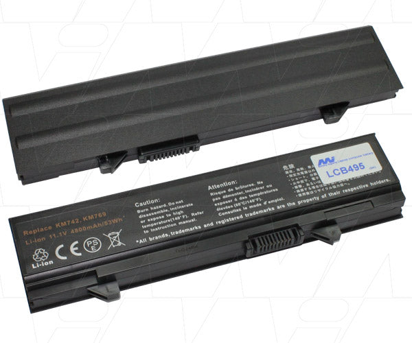 11.1V 58Wh - 5200mAh LiIon Laptop battery suit. for Dell