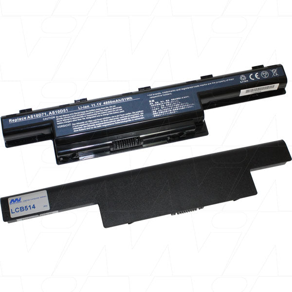 11.1V 58Wh / 5200mAh LiIon Laptop battery suit. for Acer, Gateway