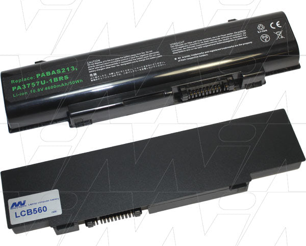 10.8V 50Wh - 4600mAh LiIon Laptop battery suit. for Toshiba