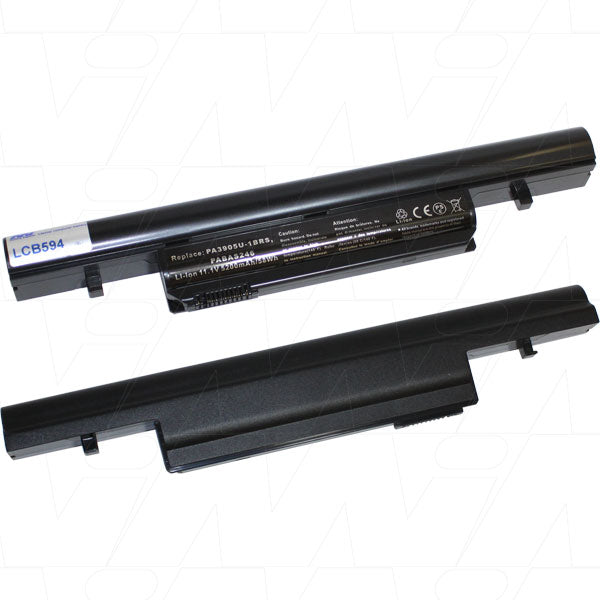 11.1V 58Wh - 5200mAh LiIon Laptop Battery suit. For Toshiba