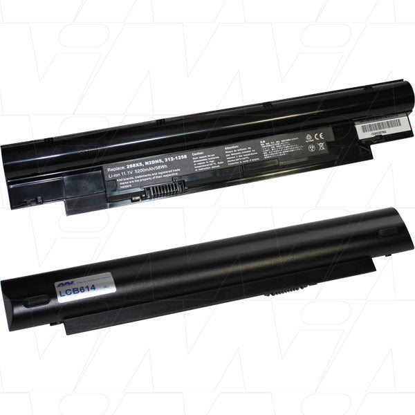 11.1V 58 Wh - 5200mAh LiIon Laptop Battery suit. For Dell