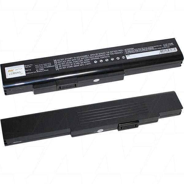 14.8V 65Wh - 4400mAh LiIon Laptop Battery suit. For MSI