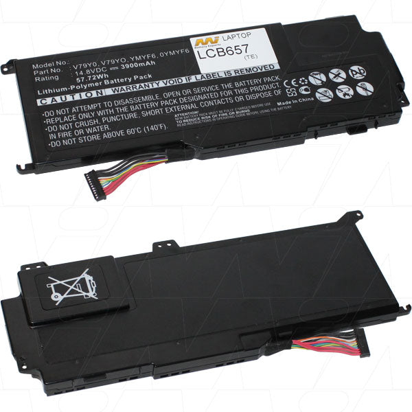 14.8V 57.72Wh - 3900mAh LiIon Tablet Battery