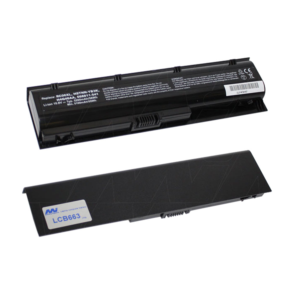 10.8V 56.16Wh - 5200mAh LiIon Laptop Battery