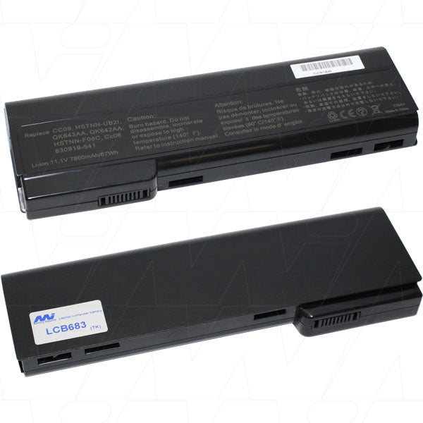 11.1V 87Wh - 7800mAh LiIon Laptop battery