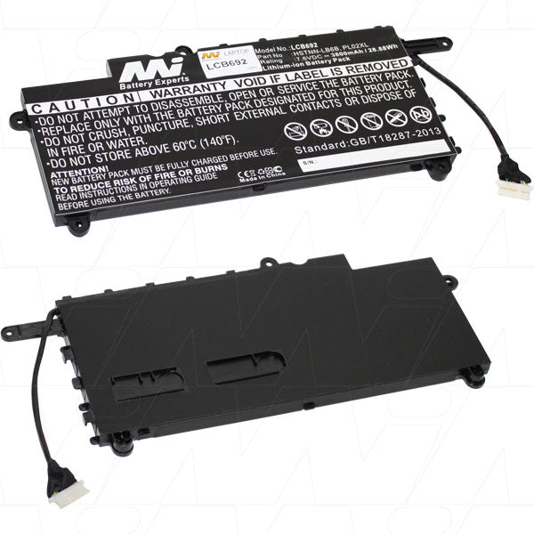 7.6V 28.88Wh - 3800mAh LiIon Laptop Battery