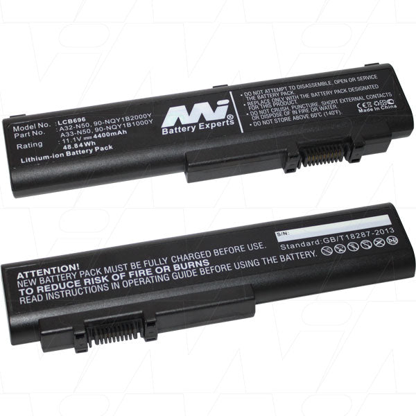 11.1V 48.84Wh - 4400mAh LiIon Laptop Battery