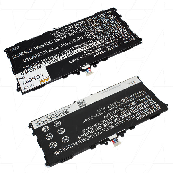 3.8V 31.24Wh - 8220mAh LiPo Laptop Battery