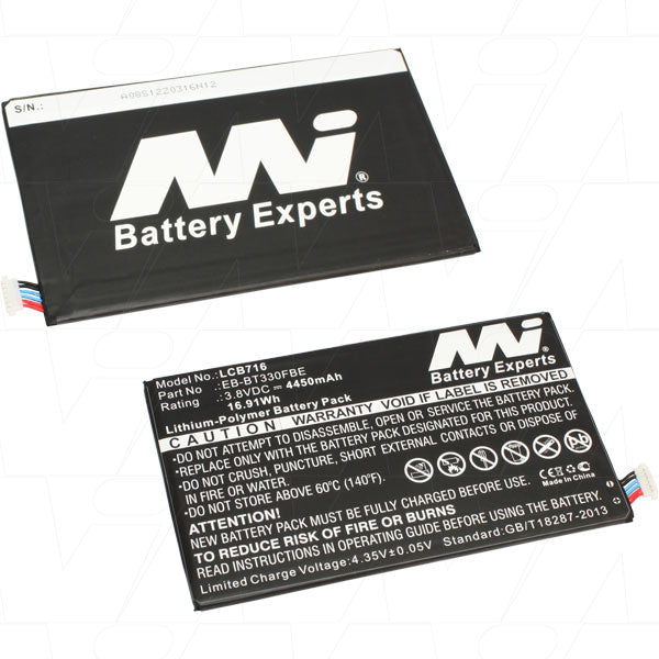 3.8V 16.91Wh - 4450mAh LiPo Laptop Battery