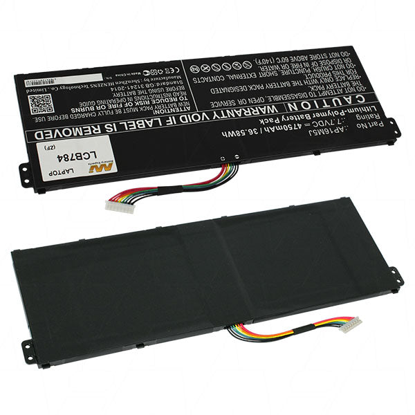 7.7V 36.58Wh / 4750mAh LiIon Laptop Battery suitable for Acer