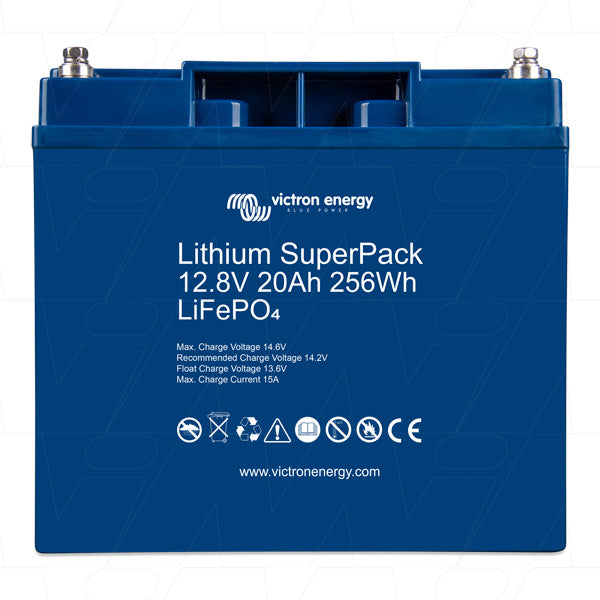 12V 20Ah LiFePO4 SuperPack Rechargeable Battery with Integrated BMS and Safety Switch BAT512020705