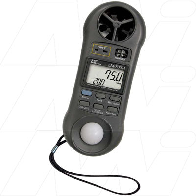 4 In 1 Anemometer-Hygrometer (Humidity)-Light Meter-Thermometer