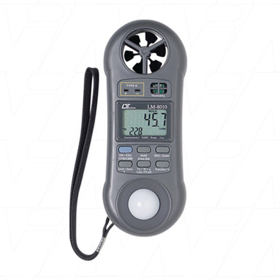 4 in 1 Meter. Anemometer, Humidity meter, Light Meter & Temp. K Type T-Couple