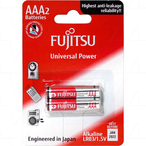 Fujitsu Universal Power LR03 AAA size alkaline battery