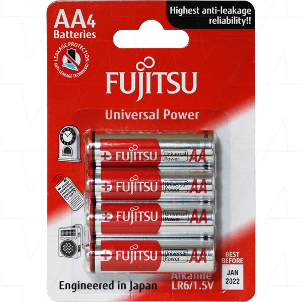 Fujitsu Universal Power LR6 AA size alkaline battery