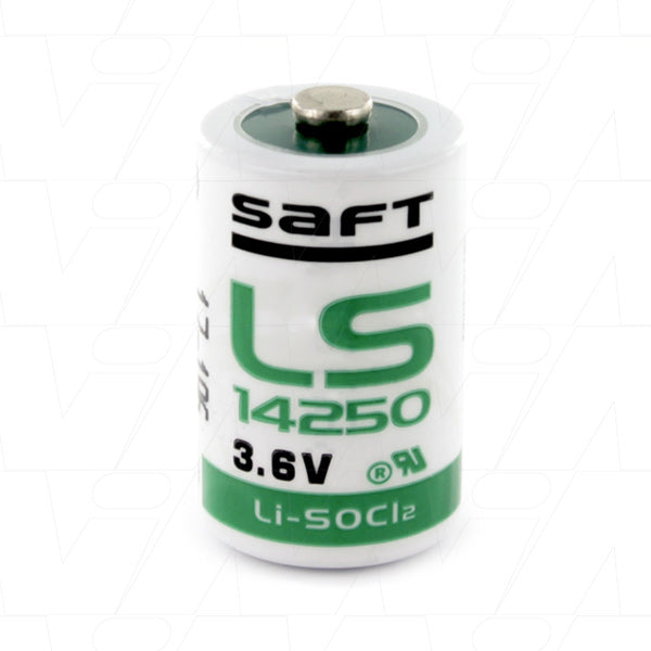 LS14250 1-2AA size Saft Lithium 3.6V Thionyl Chloride Battery - Bobbin Type