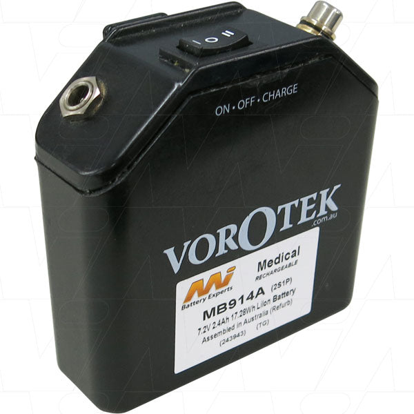 Medical battery suit. for Vorotek LED Headlight (Refurbishment)