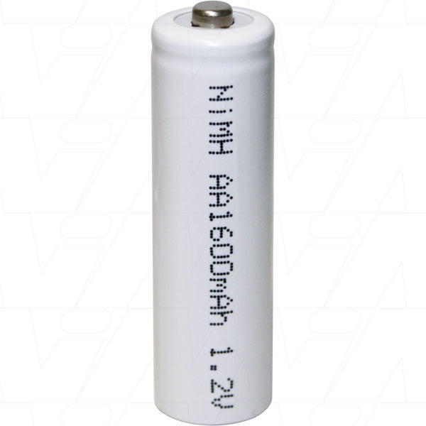 1.2V 1600mAh NiMH AA Raised Button Continuous Current Type