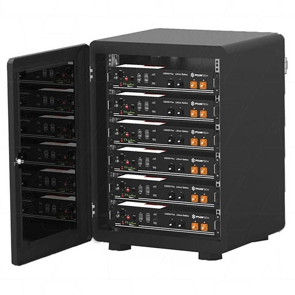 Black IP20 Cabinet Rack for up to 6 x US2000 or 4 x US3000 or UP2500 Series 19 Units