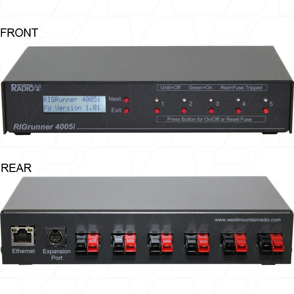 RIGrunner 4005i West Mountain Radio Internet DC Power Control and Monitoring with LCD Display