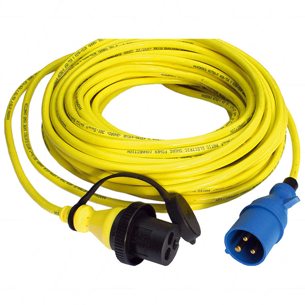 Shore Power Cable 15 Metre 16A/250VAC (3x2.5sqmm)