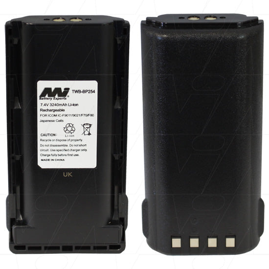 7.4V 3240mAh LiIon Two Way Radio battery