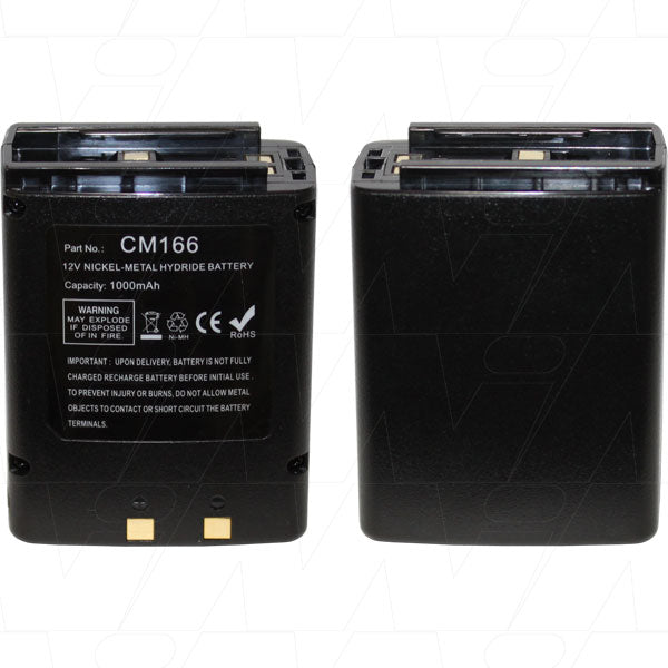 12V 1000mAh NiMH Two Way Radio battery suit. for Icom