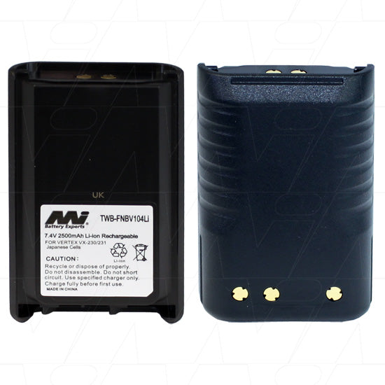 7.4V 2500mAh LiIon Two Way Radio battery