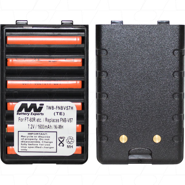 7.2V 1600mAh NiCd Two Way Radio battery suit. for Vertex, Yaesu