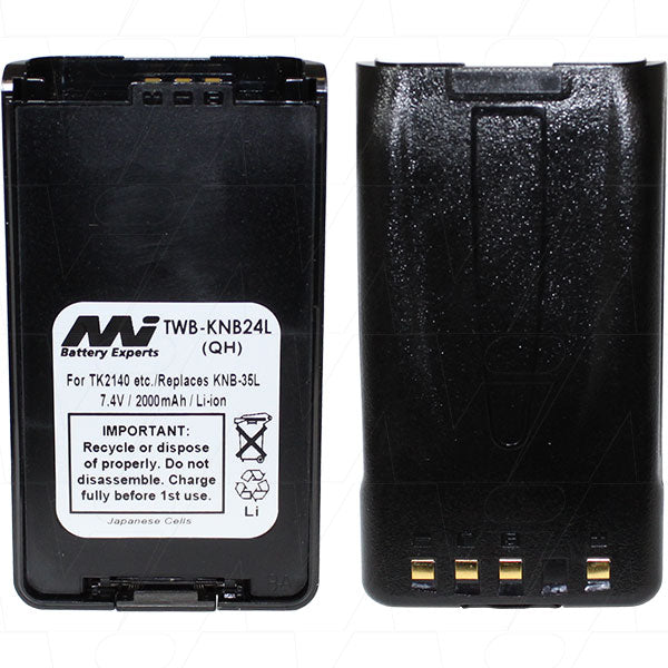 7.2V 1950mAh LiIon Two Way Radio battery suit. for Kenwood NX220-TK-2160