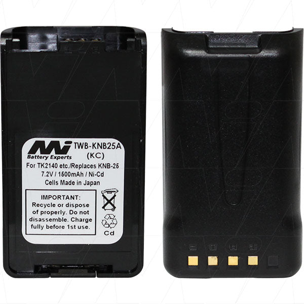 7.2V 1500mAh NiCd Two Way Radio battery suit. for Kenwood NX220/TK-2160 *While Stocks Last