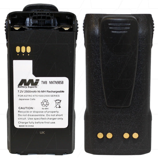 7.2V 2500mAh NiMH Impres Two Way Radio battery