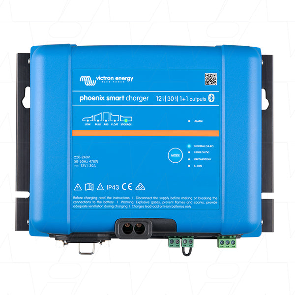 Phoenix Smart IP43 SLA/LiFePO4 Charger 12V VECIP43-12/30-1+1