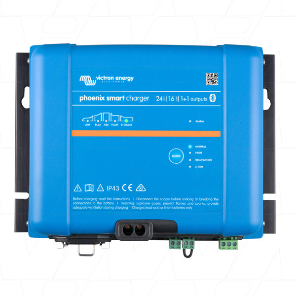 Phoenix Smart IP43 SLA/LiFePO4 Charger 24V VECIP43-24/16-1+1