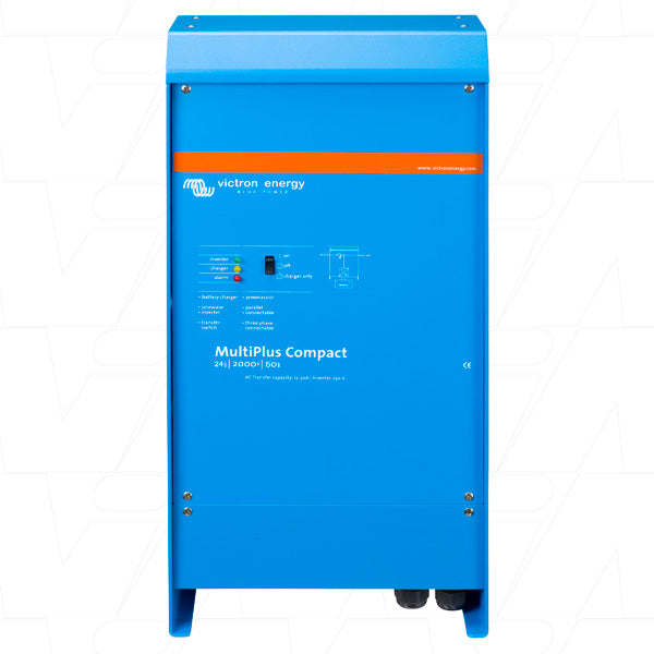 MultiPlus Compact Inverter & SLA/LiFePO4 Charger 24V 2000VA 50A - 30A TRANSFER SWITCH