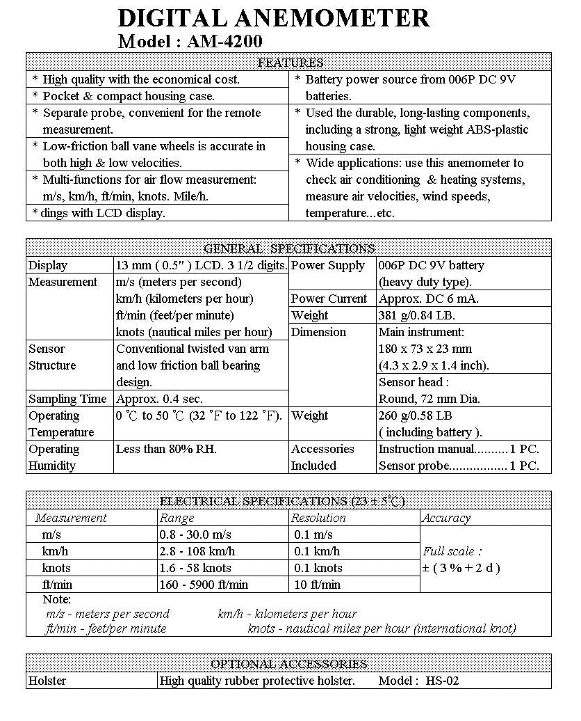 Anemometer Pocket Size