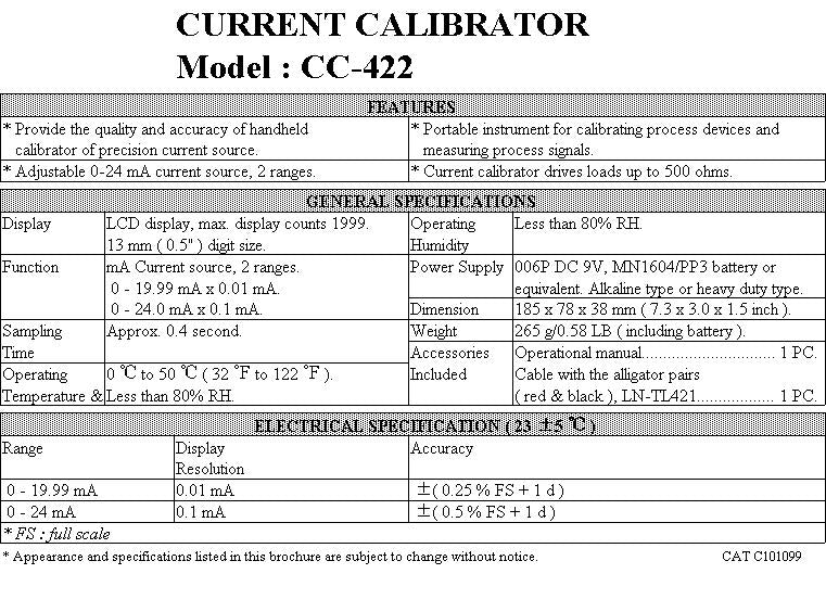 Current Calibrator