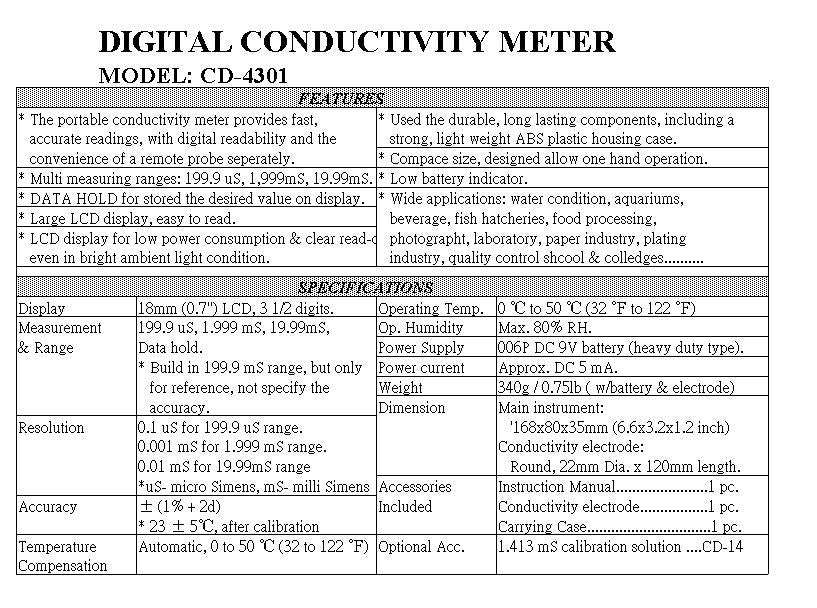 Conductivity Meter