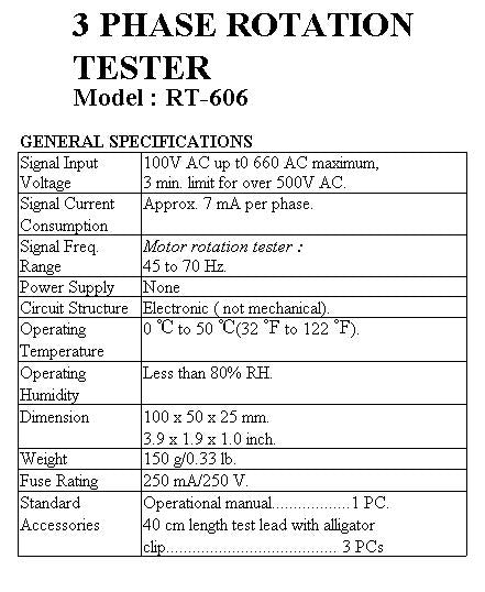 PHase Rotation Tester