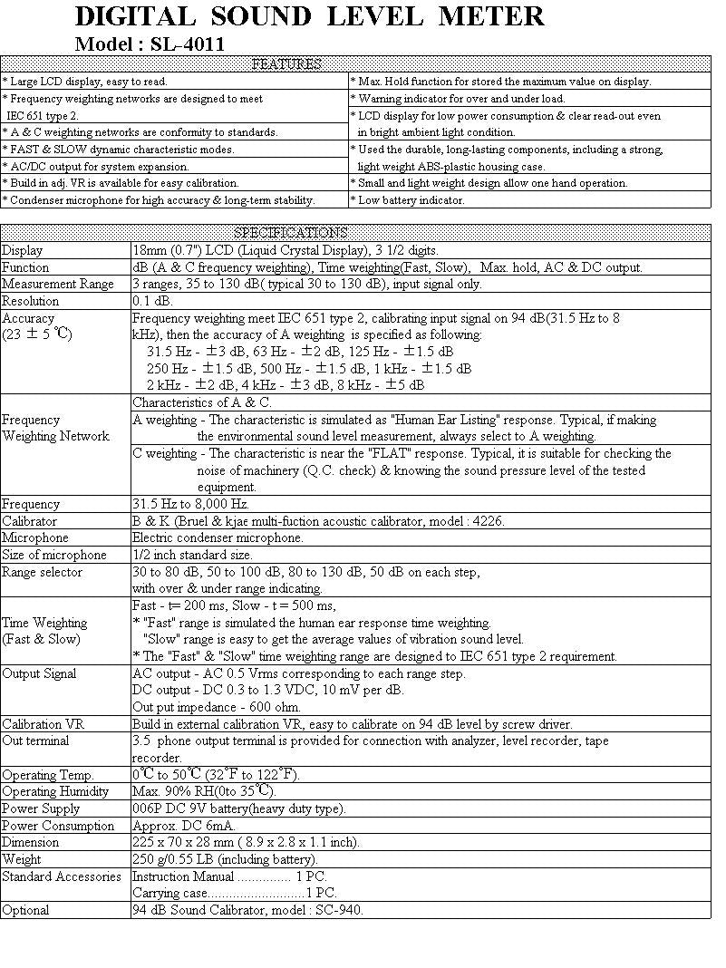 Sound Level Meter (High Performance)