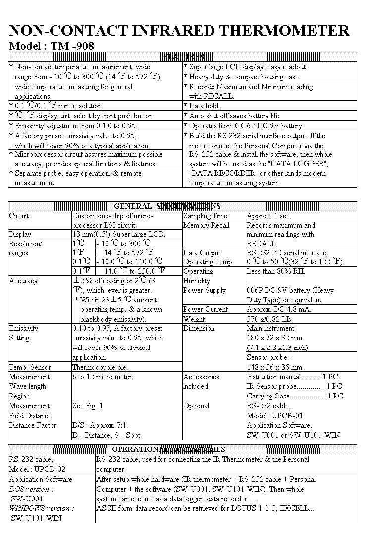 Thermometer - Infrared + RS232