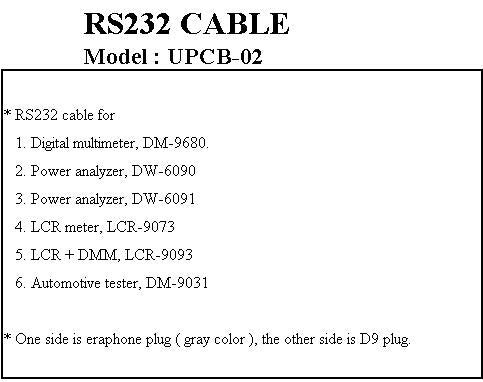 RS232 Cable