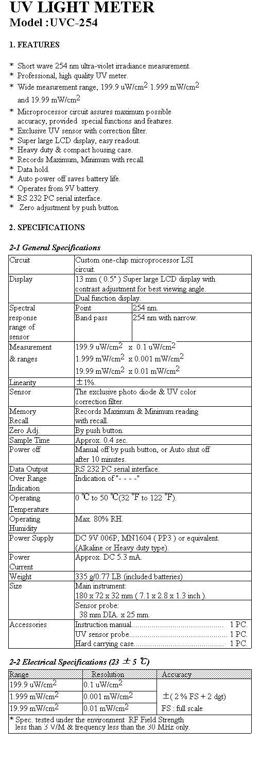 Light Meter With RS232 Interface